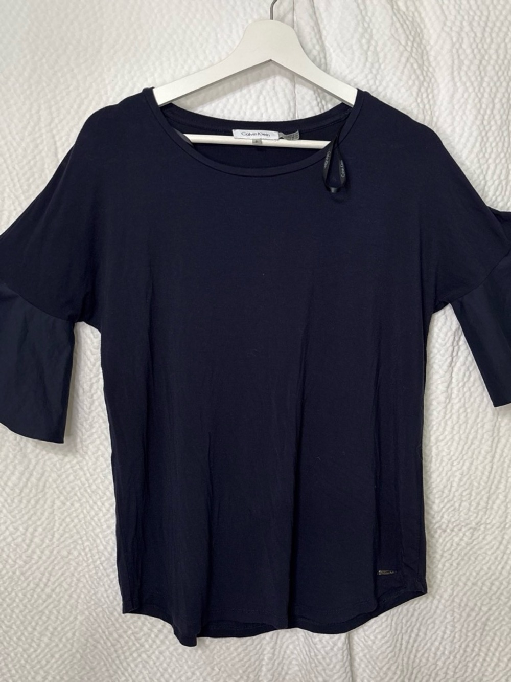 Calvin Klein Deep Navy Short Sleeve Women's Tee